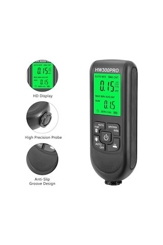 Hw-300pro Oto Boya Kalınlık Ölçer 0-2000µm Fe & Nfe Kaplama Kalınlık Test Cihazı