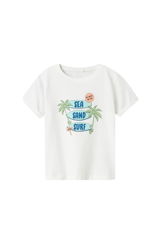 Name It Nmmvux Ss Top Beyaz Erkek Çocuk Kısa Kol T-shirt Beyaz