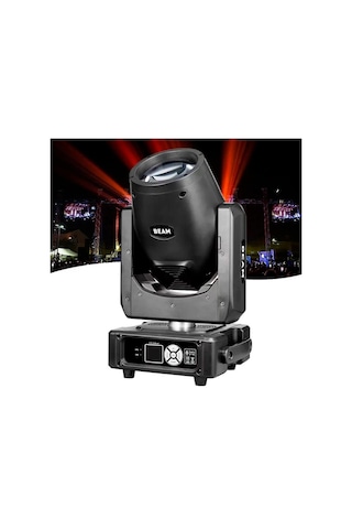 Quenlite Beam-280 9r Osram Ampül İle 280w Beam Spot Sahne Işık Cam Gobo Türk Bayrağı Efektli