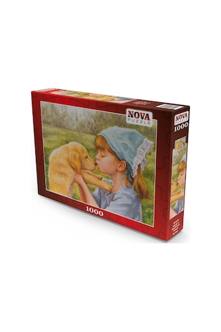 Nova Puzzle 1000 Parça Köpek Ve Küçük Kızın Sevgisi