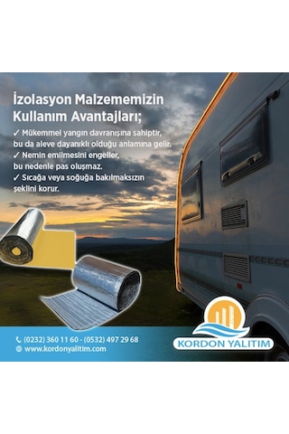 Ses Isı Yalıtım Folyolu Yapışkanlı Kauçuk