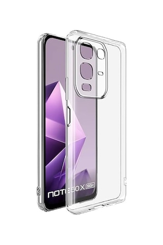Kvy İnfinix Note 50 Kamera Korumalı Süper Silikon Kılıf Şeffaf