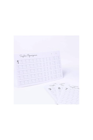10lu Rakamları Öğreniyorum 12 X 13 Cm Karton Çalışma Kart Seti