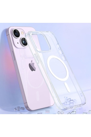 Mcdodo Pc-5331 İphone 15 Plus Uyumlu Magsafe Şeffaf Kılıf