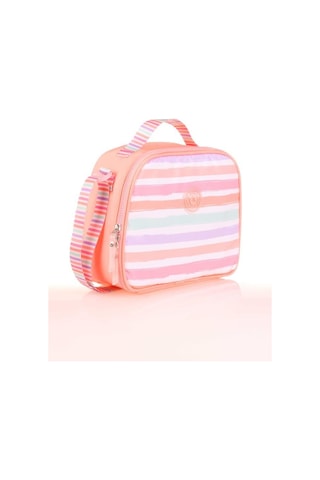 Kaukko Double Stripe Beslenme Çantası Salmon K9041