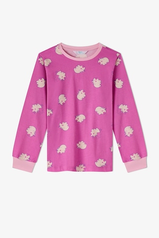 Penti Kız Çocuk Pembe Capycorn Pamuklu Uzun Kollu 2li Pijama Takımı