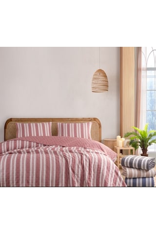 Colors & Colors Tuana Pudra Çift Kişilik Yatakörtüsü Seti220x240 Pudra