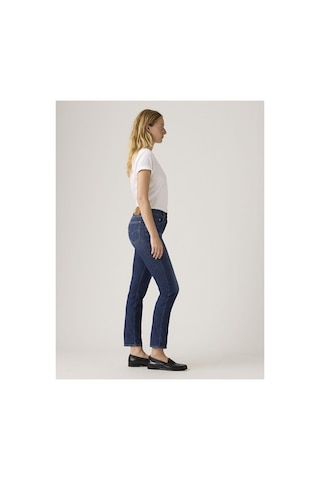Levi's 724 High Rise Straight Lightweight Kadın Jean Pantolon - What Else Cool-24657 Dark İndigo - Worn İn