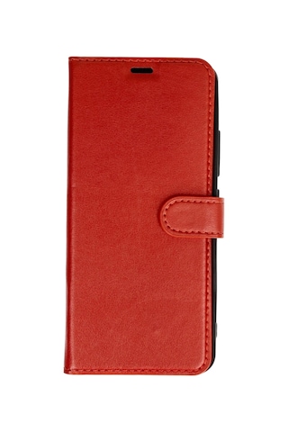 Samsung Galaxy Uyumlu A27 5g Kılıf Deri Deluxe Cüzdanlı Kapaklı Case Kırmızı