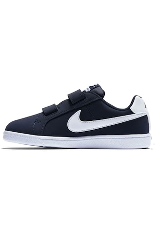 Nike Court Royale Leather Sneaker Hakiki Deri Bantlı Çırtlı Unisex Çocuk Spor Ayakkabı Lacivert