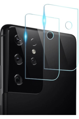 Samsung Uyumlu Galaxy S21 Ultra Kamera Lens Koruyucu 3D Cam