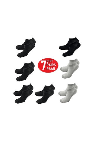 Happy Body Çorap Art.10268 Penye 7'li Set Erkek Patik Özel Kutulu Çok Renkli