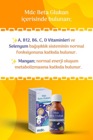 MDC Beta Glukan Şurup 150 ML