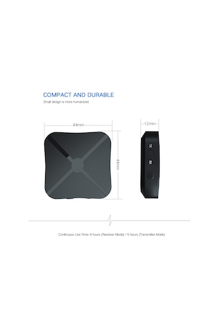 Yunboo Kn319 Bluetooth 4.2 Verici-alıcı Çift Fonksiyonlu, Tv Ve Bilgisayar Uyumlu Kablosuz Ses Adaptörü