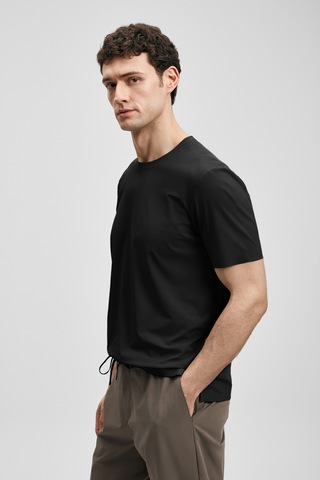 Lufian Nuvor Hi- Tech Performance Dikişsiz T- Shirt Siyah 111020319100100