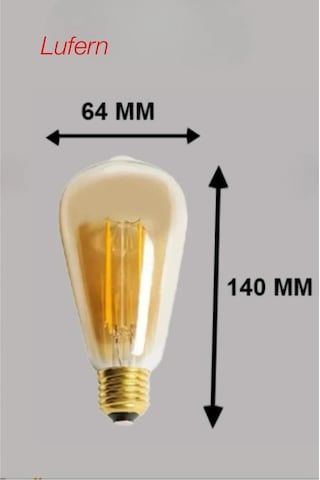 Rustik Retro Akkor Led Ampul Vintage Spiral Filament Blubs Yüksek Işıklandırma Lamba Gün Işığı E27