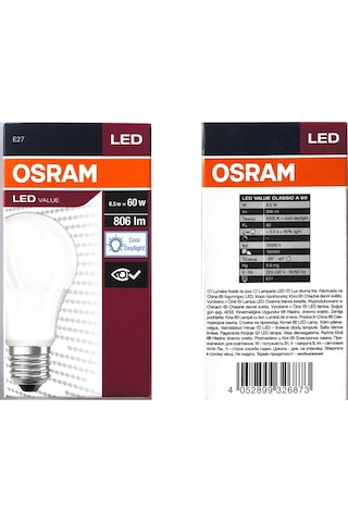 Osram Beyaz Led Value 8.5W