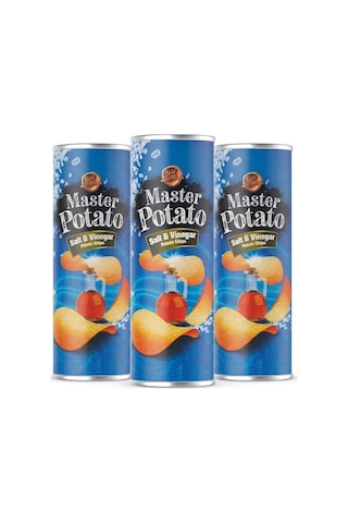 Master Potato Tuz Ve Sirke Soslu Cips 160 Gr 3 Adet