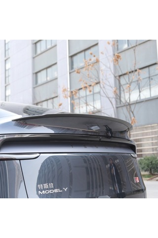Tesla Juniper Arka Tampon Pro Tip Spoyleri Spoiler Mat Karbon Kaplama Siyah