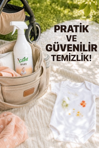 Glint Baby 1 Litre Bitkisel İçerikli Bebek Çamaşır Leke Çıkarıcı