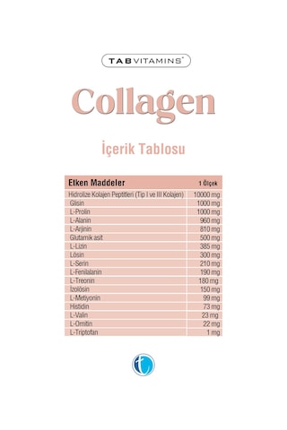 Tabvitamins Hidrolize Kolajen 30 Servis