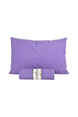 Çift Kişilik Ranforce Pamuklu Kumaş Lastikli Çarşaf Takımı Lila 160x200 Cm