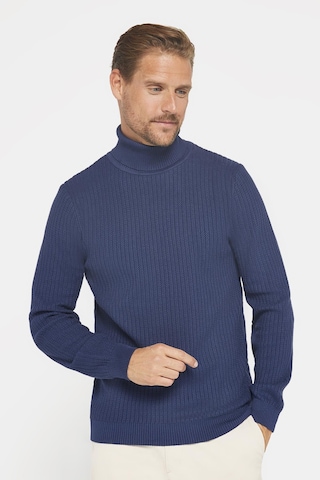 Tudors Slim Fit Tam Boğazlı Tüylenme Yapmayan Erkek Lacivert Kazak-29513 Lacivert