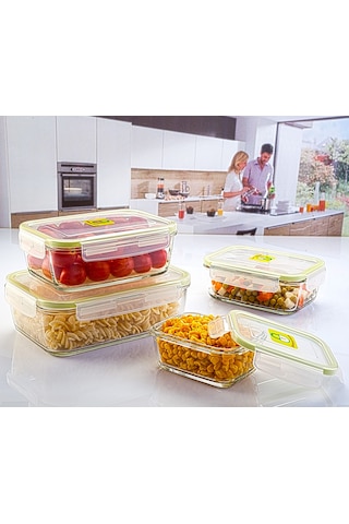 Glassco Lock 760 CC Temperli Kilitli Cam Saklama Kabı Kare