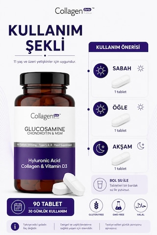 Collagen Forte Platinum Glucosamine Chondroitin Msm Collagen Tip 1-2-3 90 Tablet