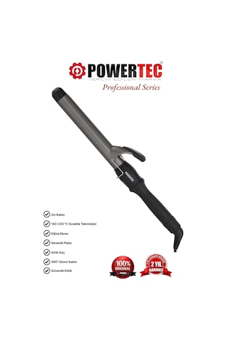 Powertec TR-28 MM Saç Maşası Siyah