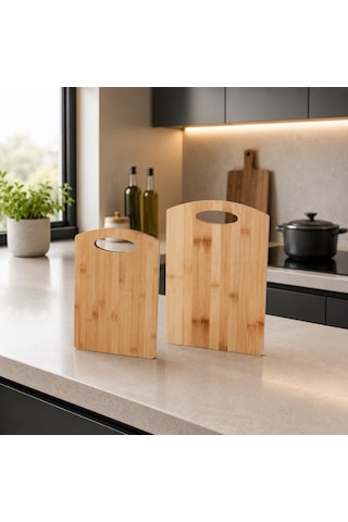 Elis Concept 2'li Kesme Tahtası 33 24 28 20 Cm Bambu