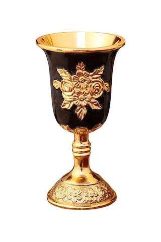 Homyl Avrupa Kadeh Mini Yaratıcı Vintage Şarap Kadehi Siyah Siyah