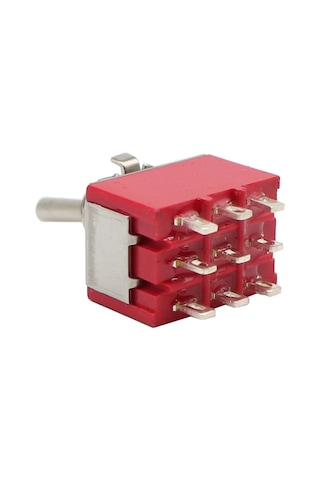 Ayt Ic-148a 9 Pin Ø6mm On Off Toggle Switch Buton Aç Kapa Butonu 2 Kademe 30mm Mts-302