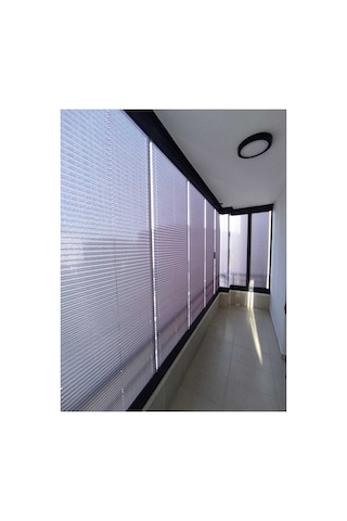 Eylül Plise Katlanır Cam Balkon Perdesi - Ofis Perdesi Çok Renkli