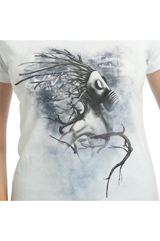 Bant Giyim - Root N' Smoke Beyaz Kadın T-Shirt Tişört