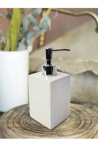 Nd Home Banyo Seti 3 Parça Dozajlayıcı/hazne/sabunluk 386184904 Beyaz