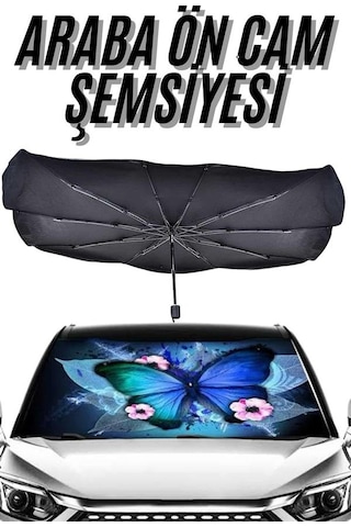 Güneş Önleyici Katlanabilir Oto Araba Güneşlik Şemsiye Tip Ön Cam - Lisinya St
