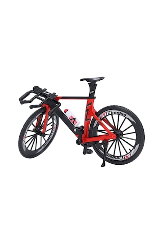 Craftivio Kırmızı Yüksek Kaliteli Metal 1:10 Ölçek Die Cast Model Bisiklet Çok Renkli