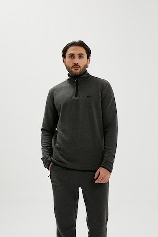Bad Bear Erkek Sweatshirt Backup Half Zip 210212029-Ant (508595388) Gri