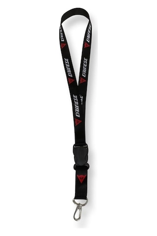 Dainese Logolu Siyah Ve Kırmızı Baskılı Boyun Askısı