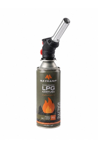 Bc-pro1300 Pürmüz Seti Seramik Yalıtımlı Pürmüz Başlığı Ve Lpg Kartuşu Siyah