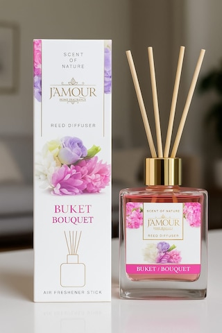 Çiçek Buket Kokulu Çubuklu Oda Kokusu 100 Ml Çiçeksi Ve Kalıcı Ferahlık Buket