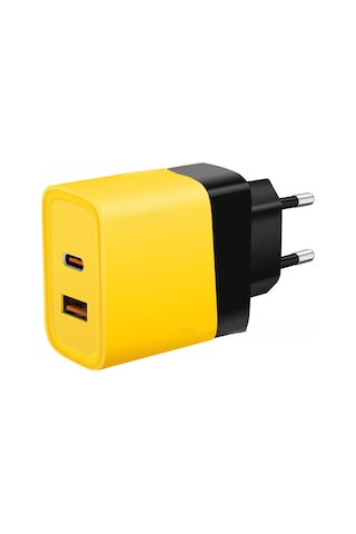 Priz Tipi Şarj Aleti Usb Şarj Adaptörü Hızlı Şarj Aleti Type-c Usb-a Girişli Hızlı Şarj Başlığı