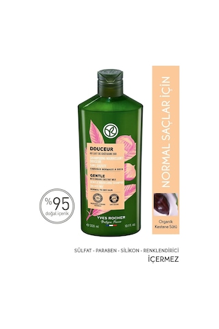 Yves Rocher Douceur Normal Kuru Saçlar İçin Kestane Sütü Şampuan 300 ML