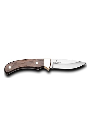Bora 316 W Panther Wenge Saplı Kamp Bıçak Kahverengi - Gümüş