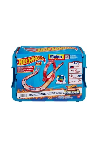 Nessiworld Hmc04 Hot Wheels Track Builder Alev Temalı Akrobasi Seti Çok Renkli