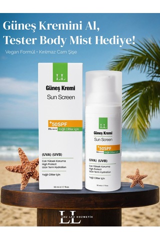 Lau Lau Yağlı Ciltler İçin Güneş Kremi SPF50 + 50 ML