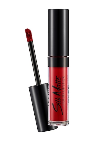 Flormar Kadife Dokulu Likit Mat Ruj - Silk Matte Liquid Lipstick - 014 CARNATION RED - 8690604505418