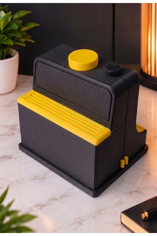 Sincara Home Coffee Print Kahve Üzeri Desen Yapma Makinesi Latte Art Ve Kahve Köşesi Aksesuarı 3d Baskı Kahve Sunumuna Yeni Bir Devrim Siyah - Sarı