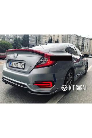 Kit Garaj Honda Civic Fc5 Turbo Arka Tampon Ek Arka Ek 2016-2021 Boyasız